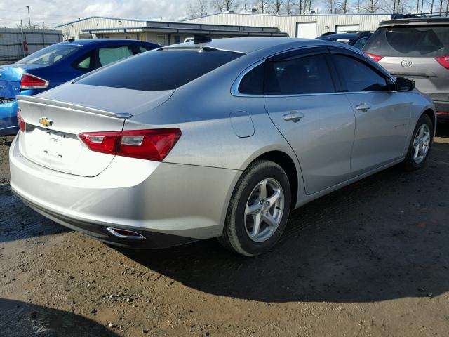 1G1ZB5ST6HF266257 - 2017 CHEVROLET MALIBU LS SILVER photo 4