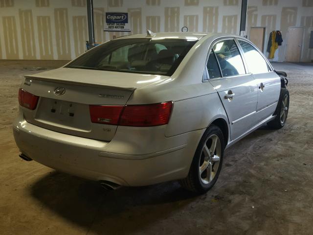 5NPEU46F49H434628 - 2009 HYUNDAI SONATA SE SILVER photo 4