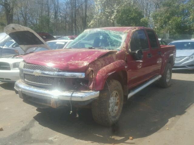 1GCDT136558107892 - 2005 CHEVROLET COLORADO RED photo 2