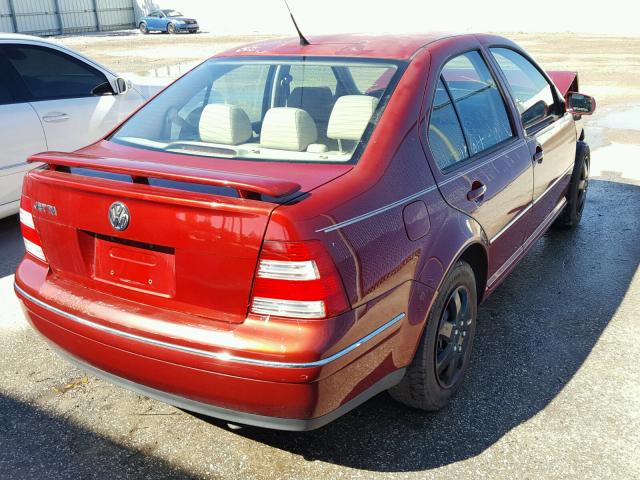 3VWRK69M05M019529 - 2005 VOLKSWAGEN JETTA GL RED photo 4