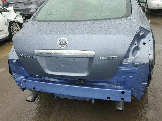 1N4CL2AP2BC109496 - 2011 NISSAN ALTIMA HYB BLUE photo 9