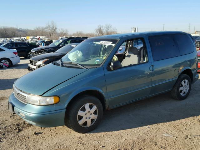 4M2ZV111XWDJ25122 - 1998 MERCURY VILLAGER BLUE photo 2