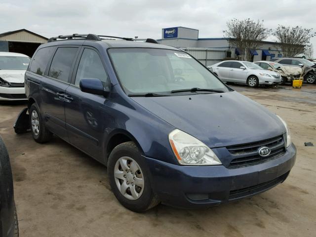 KNDMB233386262228 - 2008 KIA SEDONA EX BLUE photo 1