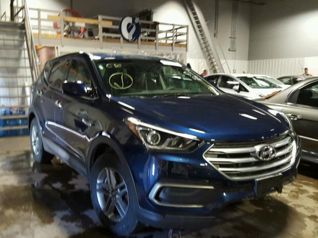 5XYZTDLB1JG542870 - 2018 HYUNDAI SANTA FE S BLUE photo 1