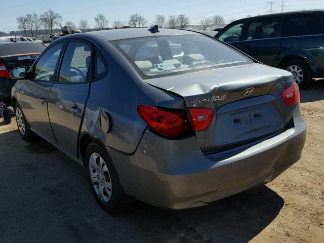 KMHDU46D99U786616 - 2009 HYUNDAI ELANTRA GL BLUE photo 3