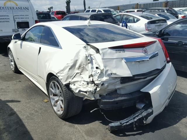 1G6DV1EP7C0112610 - 2012 CADILLAC CTS-V WHITE photo 3