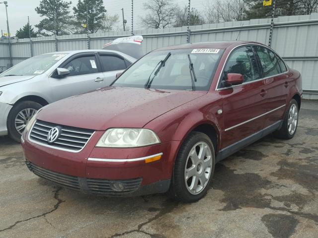 WVWPD63B84P056039 - 2004 VOLKSWAGEN PASSAT GLS RED photo 2