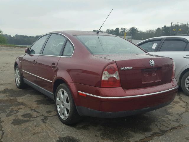 WVWPD63B84P056039 - 2004 VOLKSWAGEN PASSAT GLS RED photo 3