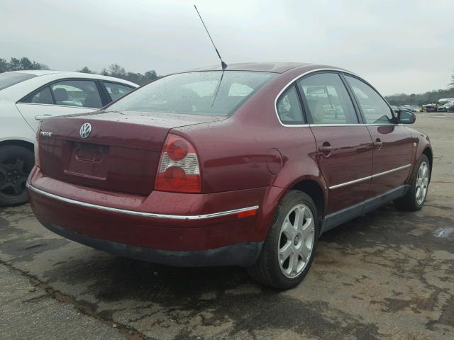 WVWPD63B84P056039 - 2004 VOLKSWAGEN PASSAT GLS RED photo 4