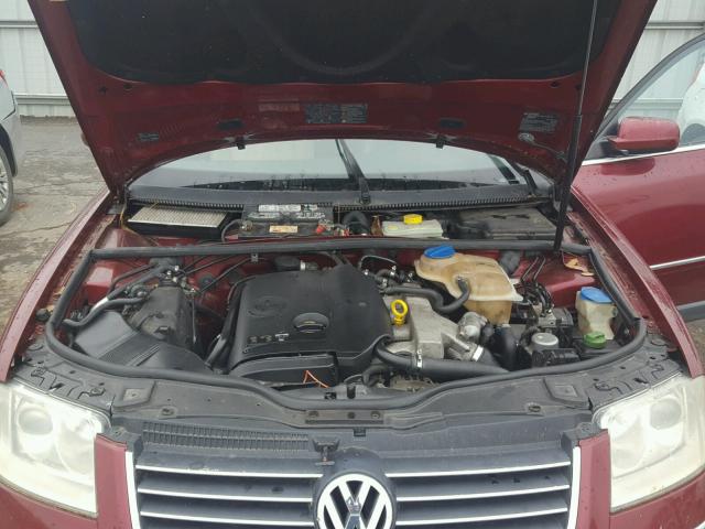 WVWPD63B84P056039 - 2004 VOLKSWAGEN PASSAT GLS RED photo 7