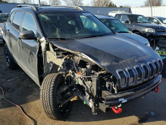 1C4PJMBS3GW163850 - 2016 JEEP CHEROKEE T BLACK photo 1