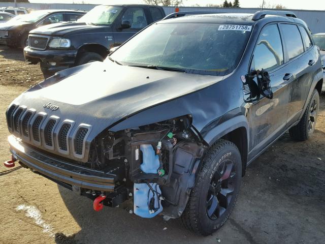 1C4PJMBS3GW163850 - 2016 JEEP CHEROKEE T BLACK photo 2