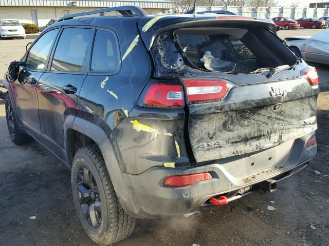 1C4PJMBS3GW163850 - 2016 JEEP CHEROKEE T BLACK photo 3