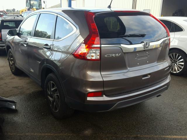 2HKRM3H44GH531588 - 2016 HONDA CR-V SE GRAY photo 3