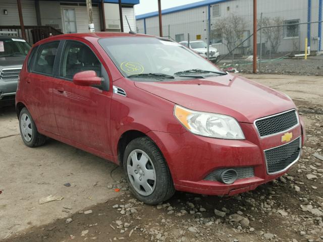 KL1TD6DE5AB096392 - 2010 CHEVROLET AVEO LS RED photo 1