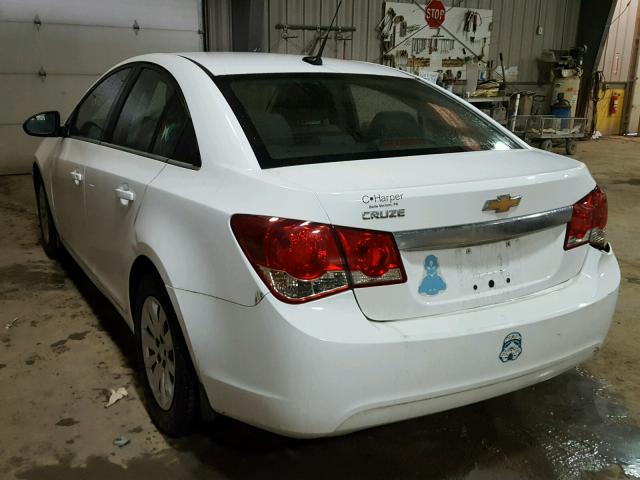 1G1PC5SH8B7285491 - 2011 CHEVROLET CRUZE LS WHITE photo 3