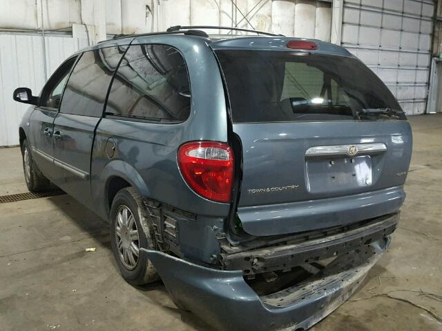 2A4GP54L27R195623 - 2007 CHRYSLER TOWN & COU BLUE photo 3