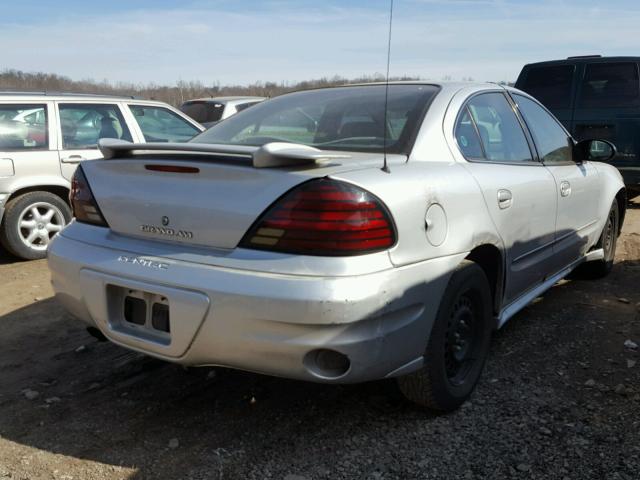 1G2NE52F34C202670 - 2004 PONTIAC GRAND AM S SILVER photo 4