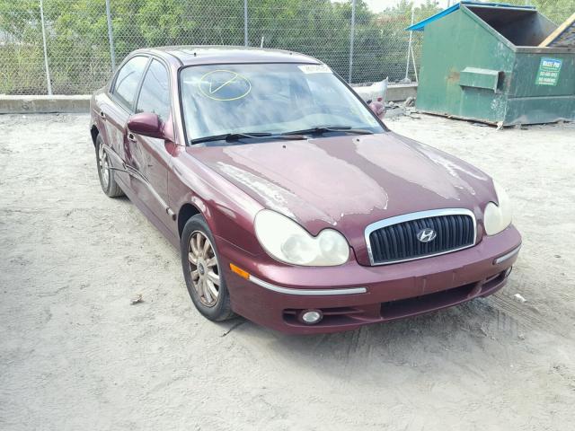 KMHWF35H42A596926 - 2002 HYUNDAI SONATA GLS RED photo 1