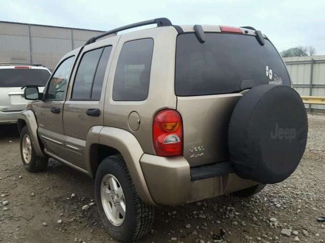 1J4GL58K34W167555 - 2004 JEEP LIBERTY LI BEIGE photo 3