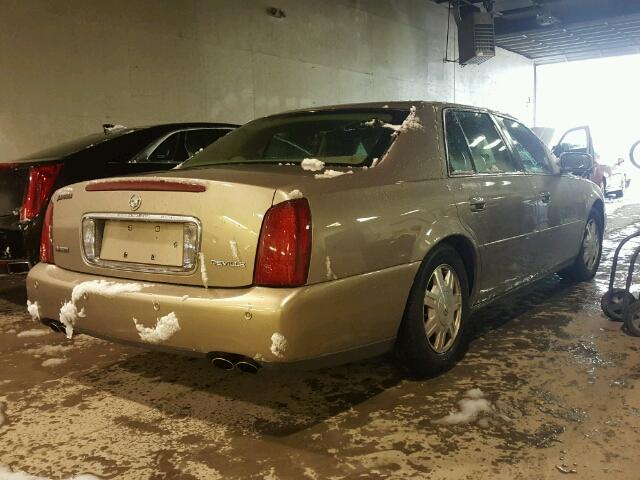 1G6KD54Y74U257300 - 2004 CADILLAC DEVILLE GOLD photo 4