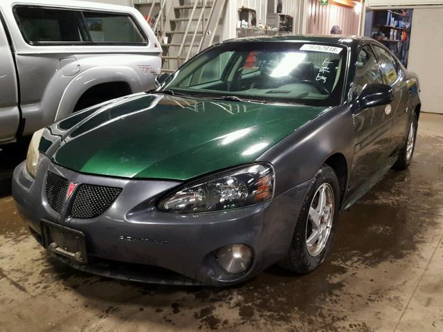 2G2WS522441295490 - 2004 PONTIAC GRAND PRIX GREEN photo 2