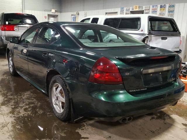 2G2WS522441295490 - 2004 PONTIAC GRAND PRIX GREEN photo 3