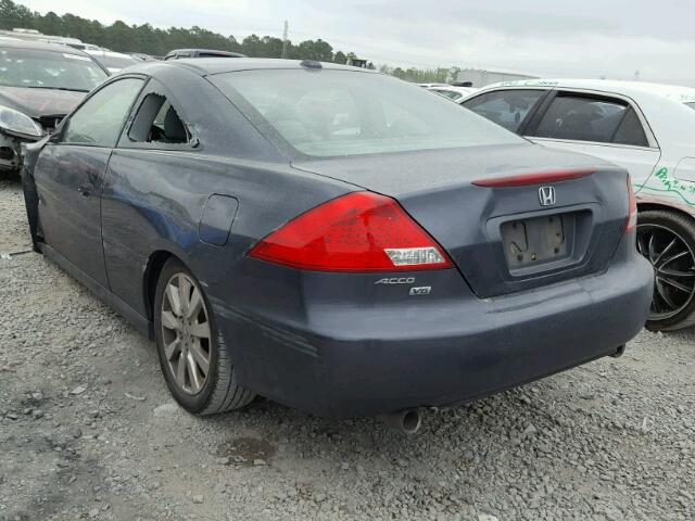 1HGCM82637A007337 - 2007 HONDA ACCORD EX BLUE photo 3