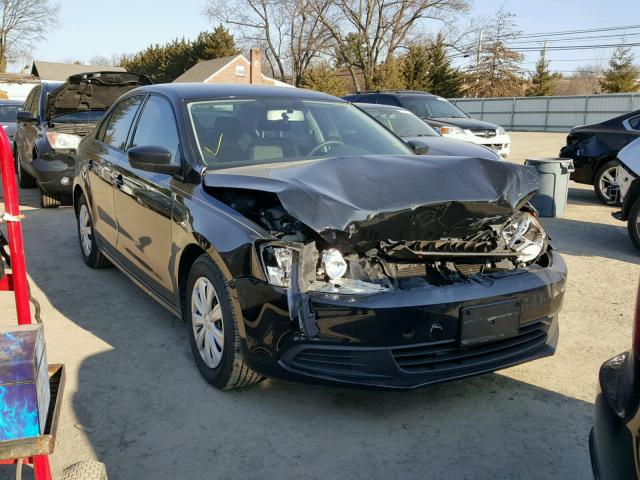 3VW1K7AJ1CM356888 - 2012 VOLKSWAGEN JETTA BASE BLACK photo 1