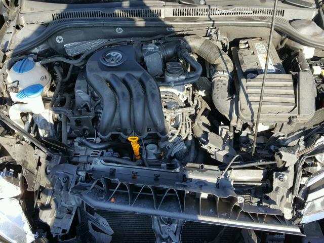 3VW1K7AJ1CM356888 - 2012 VOLKSWAGEN JETTA BASE BLACK photo 7