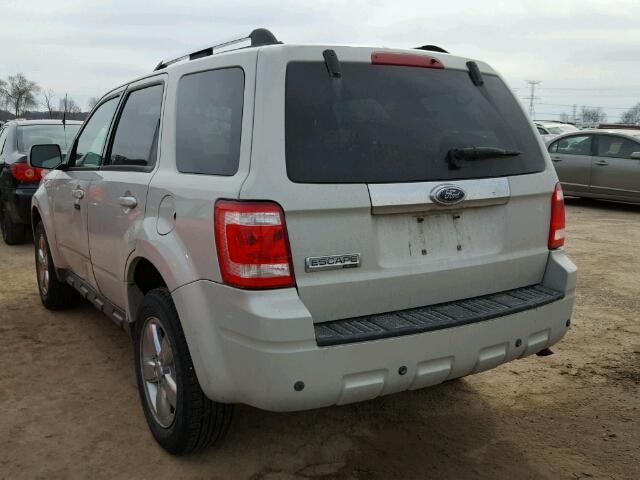 1FMCU04G29KA93948 - 2009 FORD ESCAPE LIM SILVER photo 3