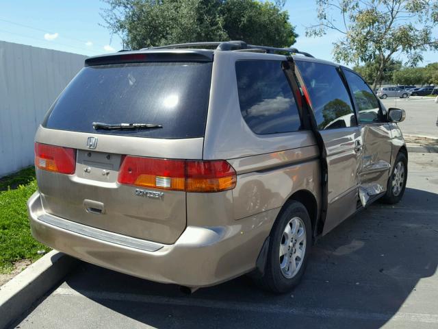 5FNRL18674B024767 - 2004 HONDA ODYSSEY EX GOLD photo 4