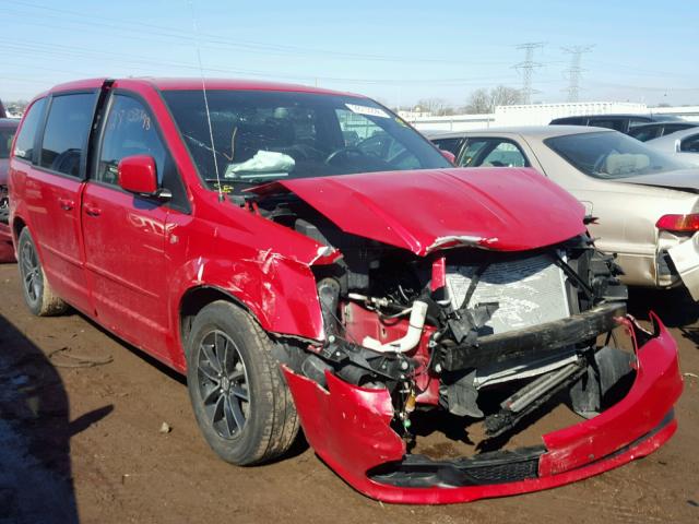 2C4RDGBG5ER462744 - 2014 DODGE GRAND CARA RED photo 1