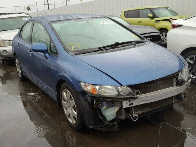 2HGFA15519H534636 - 2009 HONDA CIVIC LX BLUE photo 1