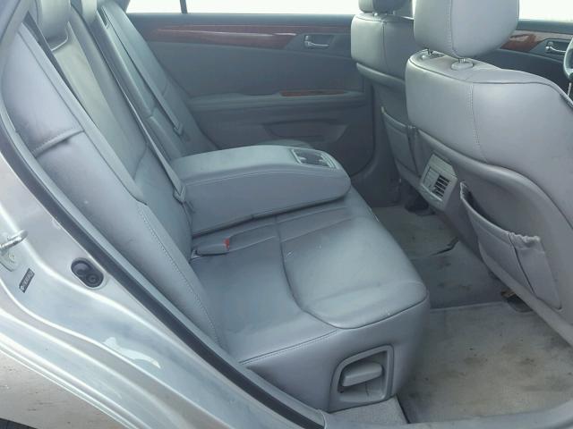 4T1BK36B55U043306 - 2005 TOYOTA AVALON XL SILVER photo 6