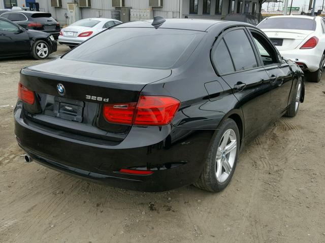 WBA3D3C52EK155605 - 2014 BMW 328 D BLACK photo 4