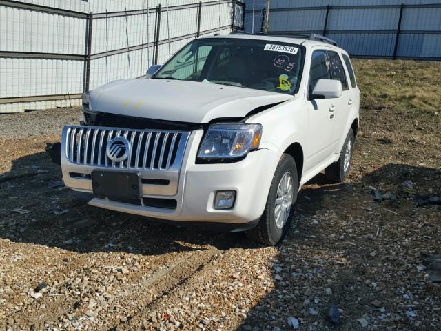 4M2CN8H7XAKJ25358 - 2010 MERCURY MARINER PR WHITE photo 2