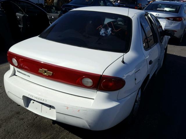 1G1JF52F347317987 - 2004 CHEVROLET CAVALIER L WHITE photo 4