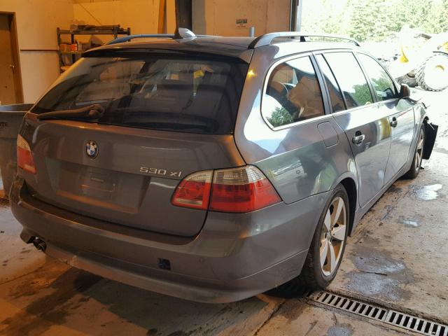 WBANN73596CN01982 - 2006 BMW 530 XIT GRAY photo 4