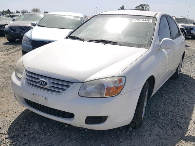 KNAFE121575478030 - 2007 KIA SPECTRA EX WHITE photo 2