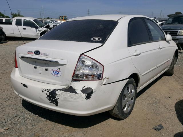 KNAFE121575478030 - 2007 KIA SPECTRA EX WHITE photo 4