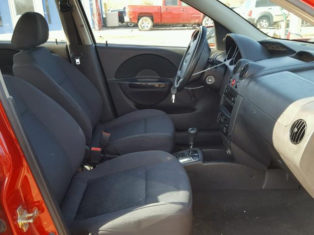 KL1TD66656B578521 - 2006 CHEVROLET AVEO BASE Kırmızı fotoğraf 5
