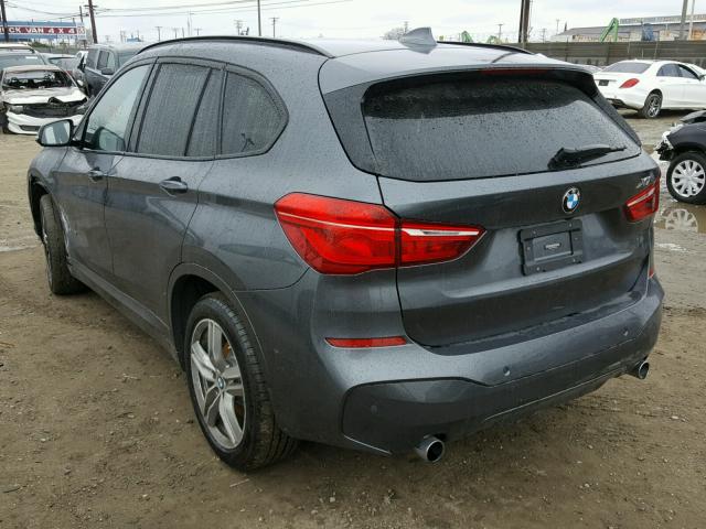 WBXHU7C39H5D71698 - 2017 BMW X1 SDRIVE2 GRAY photo 3