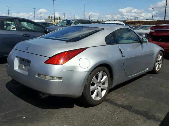 JN1AZ34D83T101155 - 2003 NISSAN 350Z COUPE SILVER photo 4