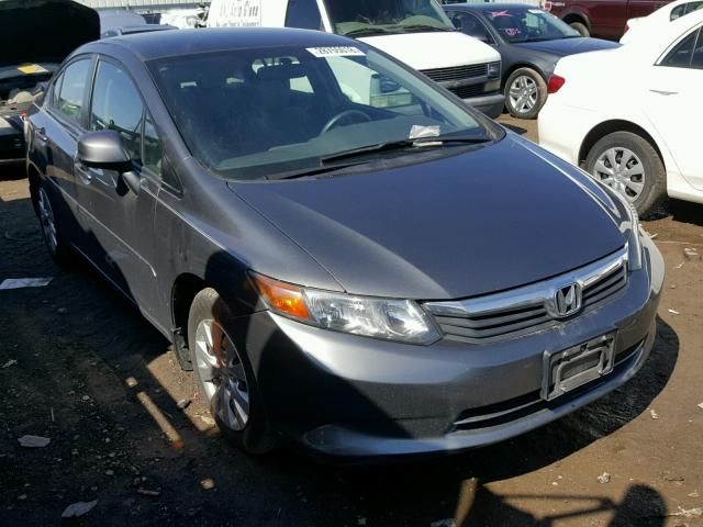 19XFB2F53CE003554 - 2012 HONDA CIVIC LX GRAY photo 1