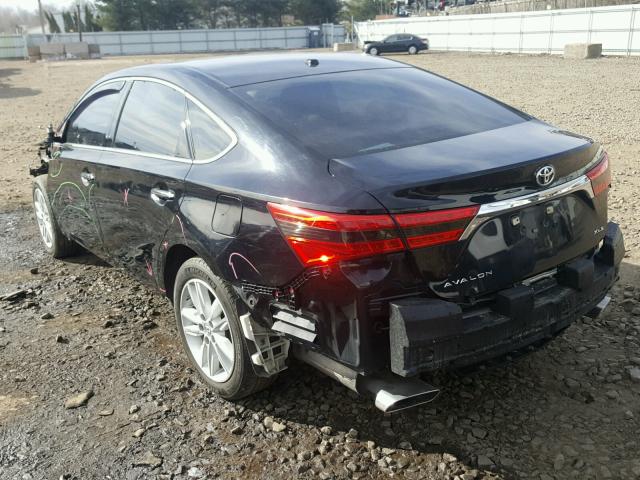 4T1BK1EB6FU183601 - 2015 TOYOTA AVALON XLE BLACK photo 3