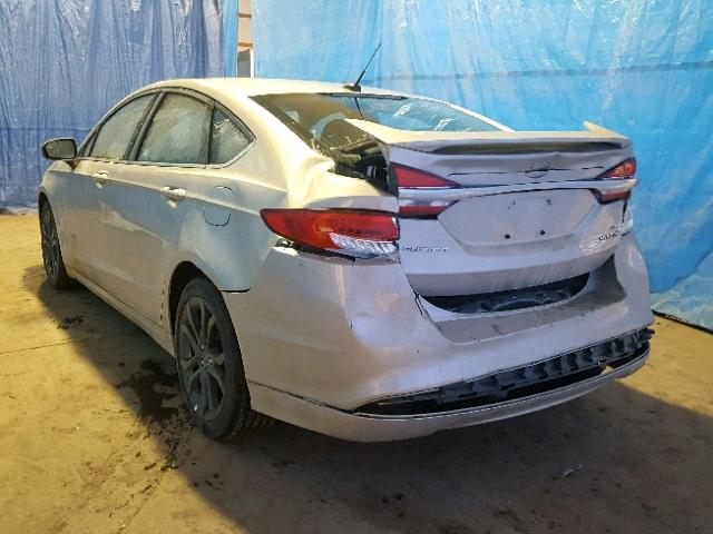 3FA6P0LU7JR170237 - 2018 FORD FUSION SE BEIGE photo 3