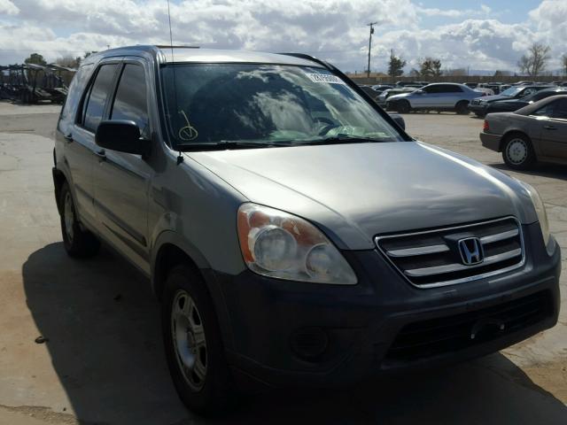 JHLRD68566C019144 - 2006 HONDA CR-V LX GRAY photo 1