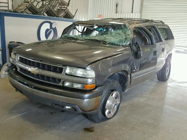 3GNFK16T9YG106375 - 2000 CHEVROLET K1500 SUBU GRAY photo 2