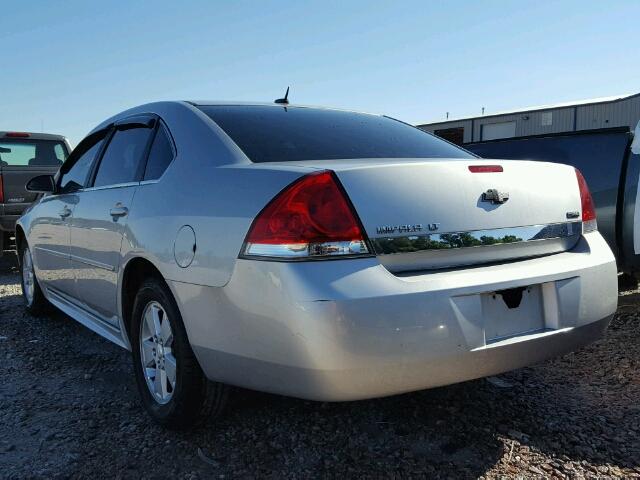 2G1WB5EK1A1128645 - 2010 CHEVROLET IMPALA LT SILVER photo 3